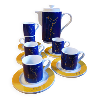 David Palterer coffee service 1990 cup, saucer and coffee pot