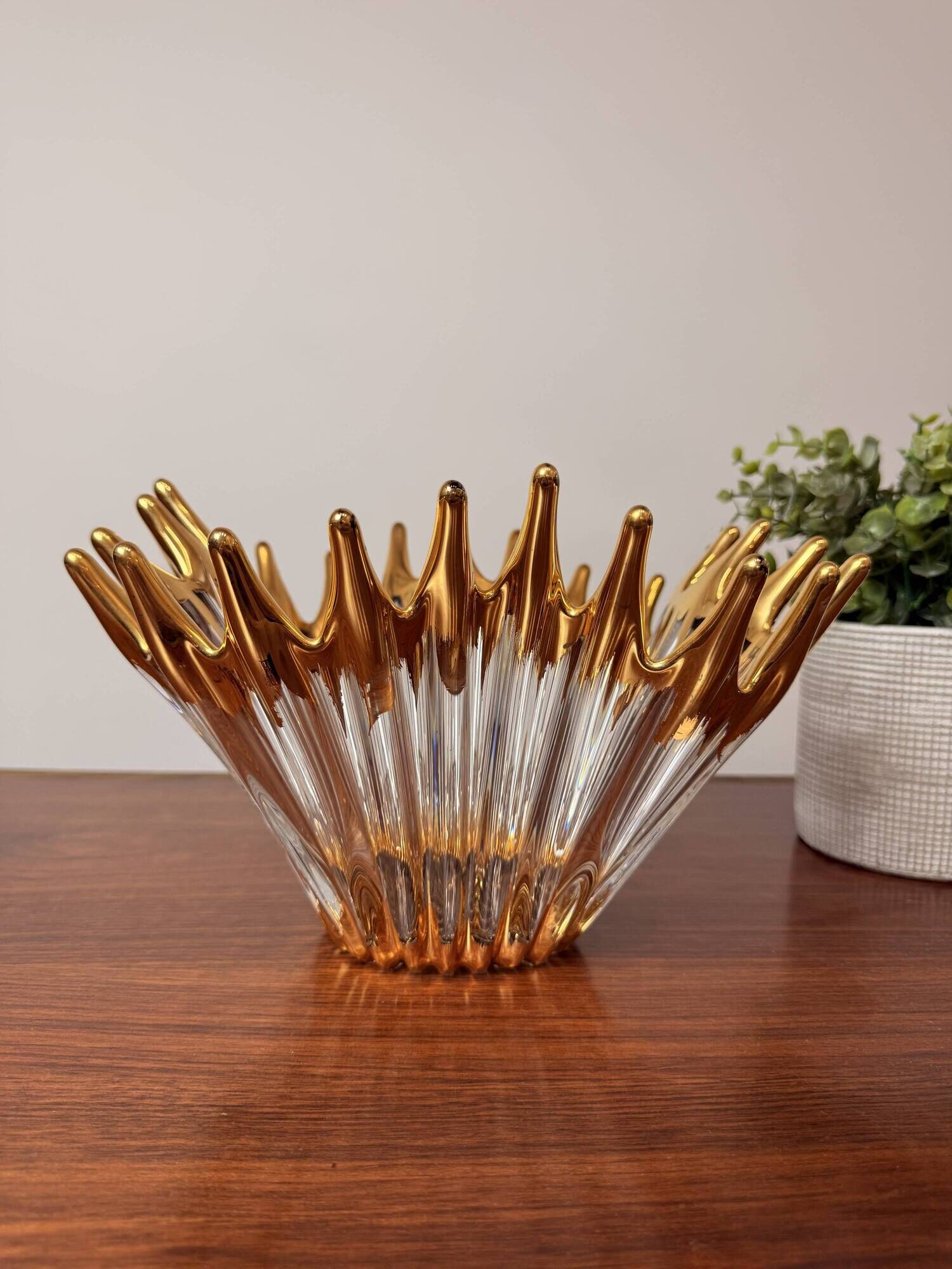 Bayel crystal cup – Gold decoration