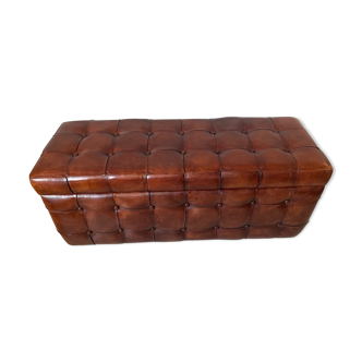 Leather opening bench