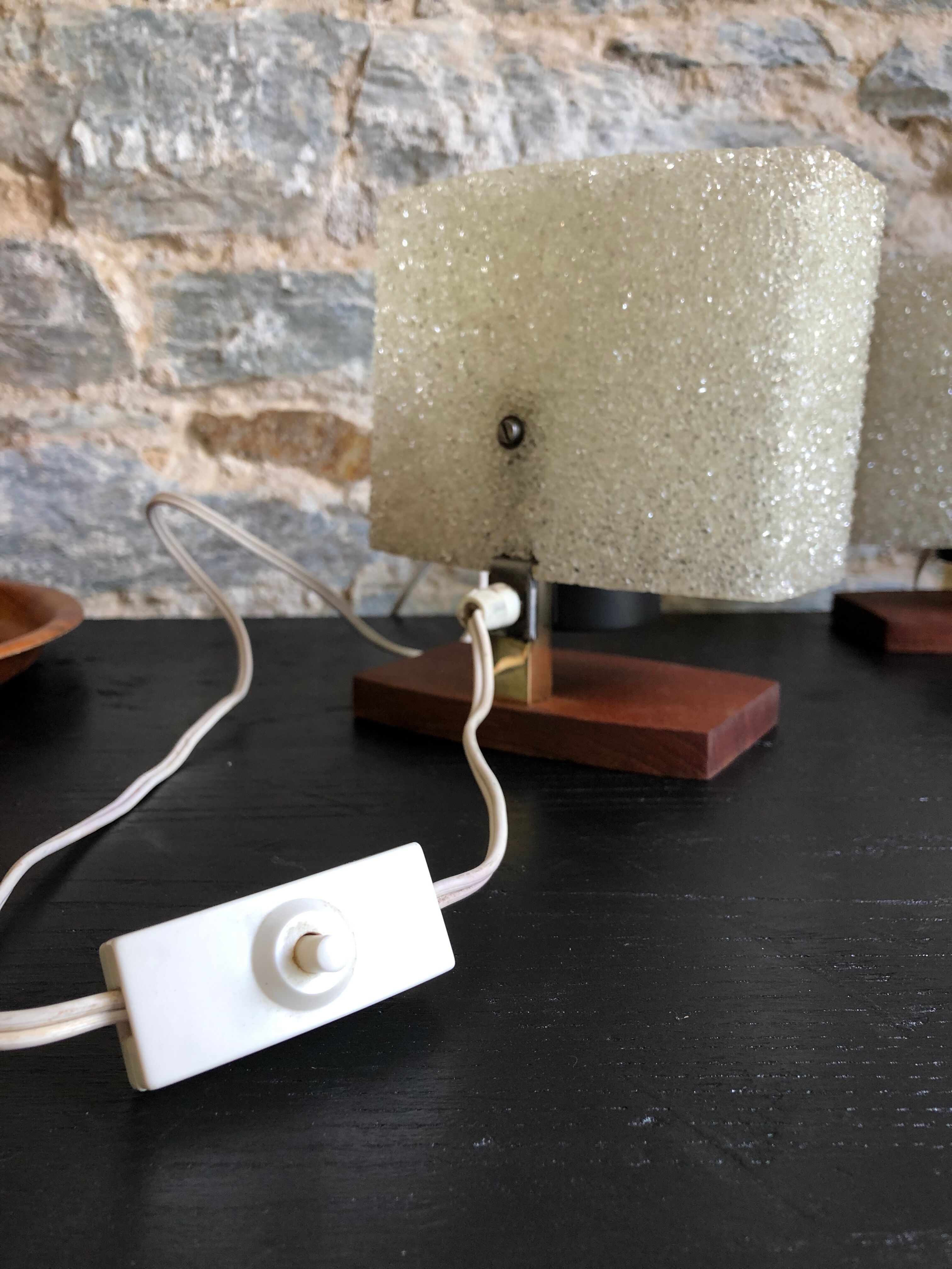 Pair of Scandinavian bedside lamps 1960