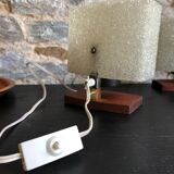 Pair of Scandinavian bedside lamps 1960