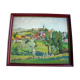Countryside landscape oil on isorel by charley garry (1891_1973)