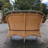 Rattan bench