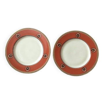2 Assiettes à dessert / salade LENOX Neuves - Kaki