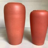 Pair of asymmetrical coral vases Bay Germany