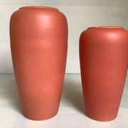 Pair of asymmetrical coral vases Bay Germany