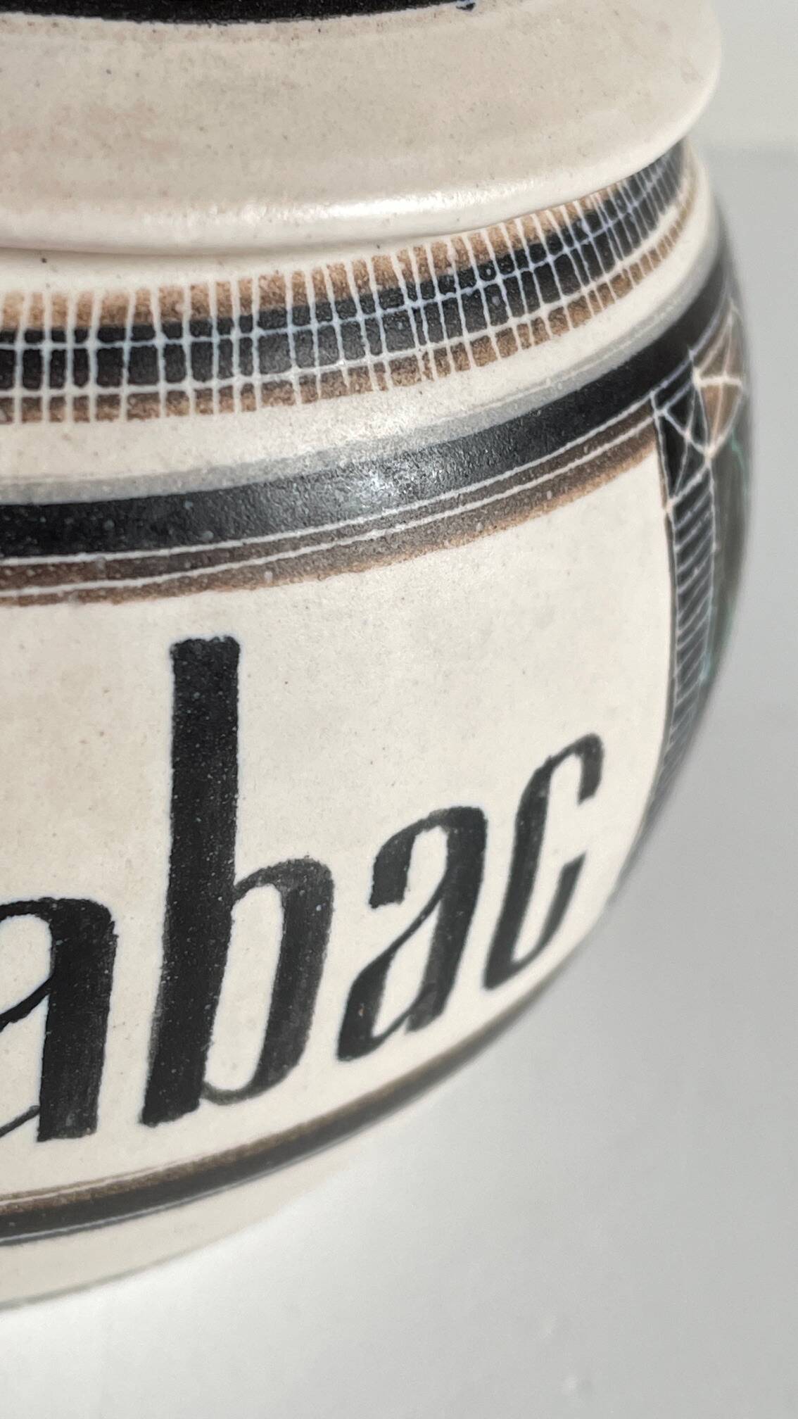 Ceramic Tobacco Pot Marcel GUILLOT