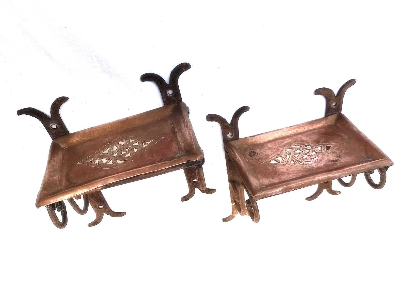 Pair of Arabic soap holders