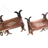 Pair of Arabic soap holders