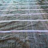 couverture vintage Haik à carreaux du maroc - 186 x 206 cm