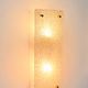 Pair of vintage wall lights, frosted perspex and brass, France 1960.
