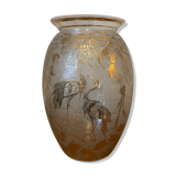 Vase decorated with birds
