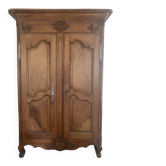 Authentic Bressane Antique Wardrobe in Solid Wood
