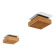 Square 1970s Pine Falkenbergs Belysning Flush Mounts, Sweden, 1970s