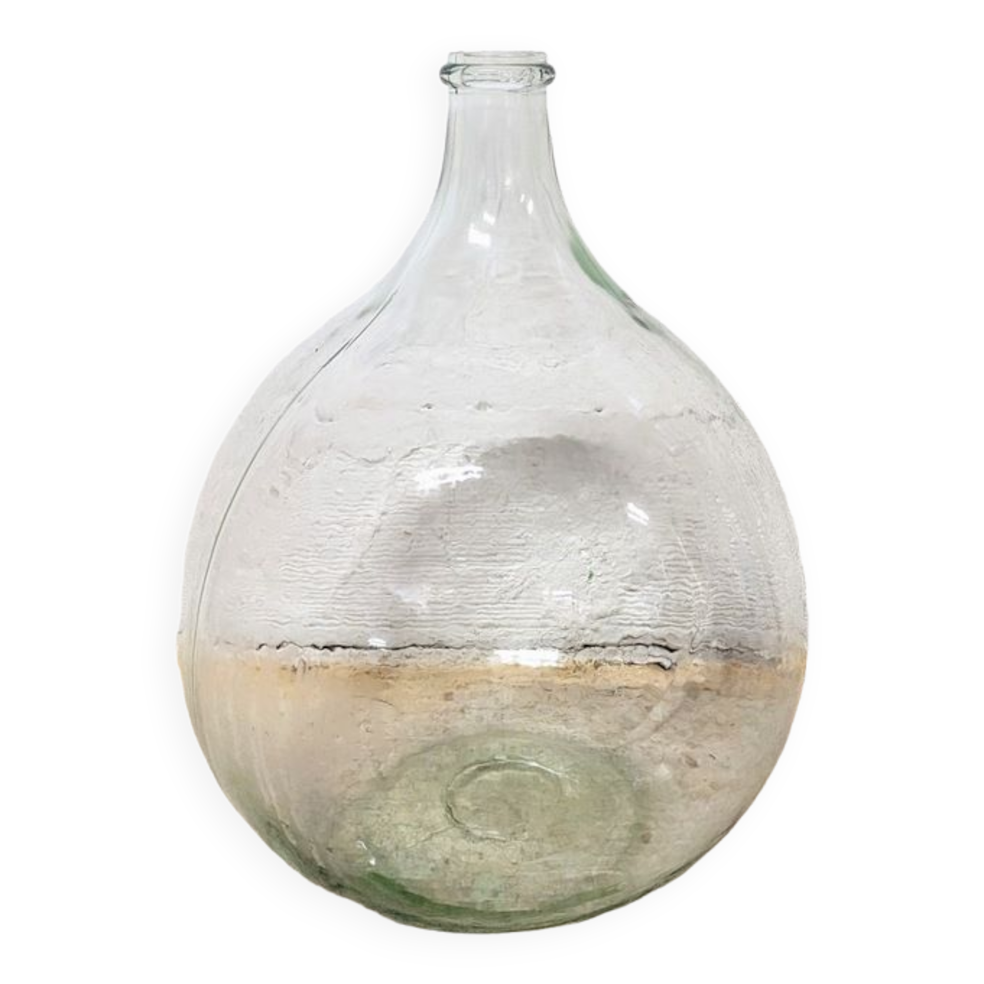 Transparent 25 liters demijohn