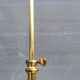 Telescopic floor lamp in gold brass from the 1950s with lampshade.