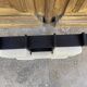 Scandinavian Wall/Ceiling Lamp Blackened Wood And Perpex 1960