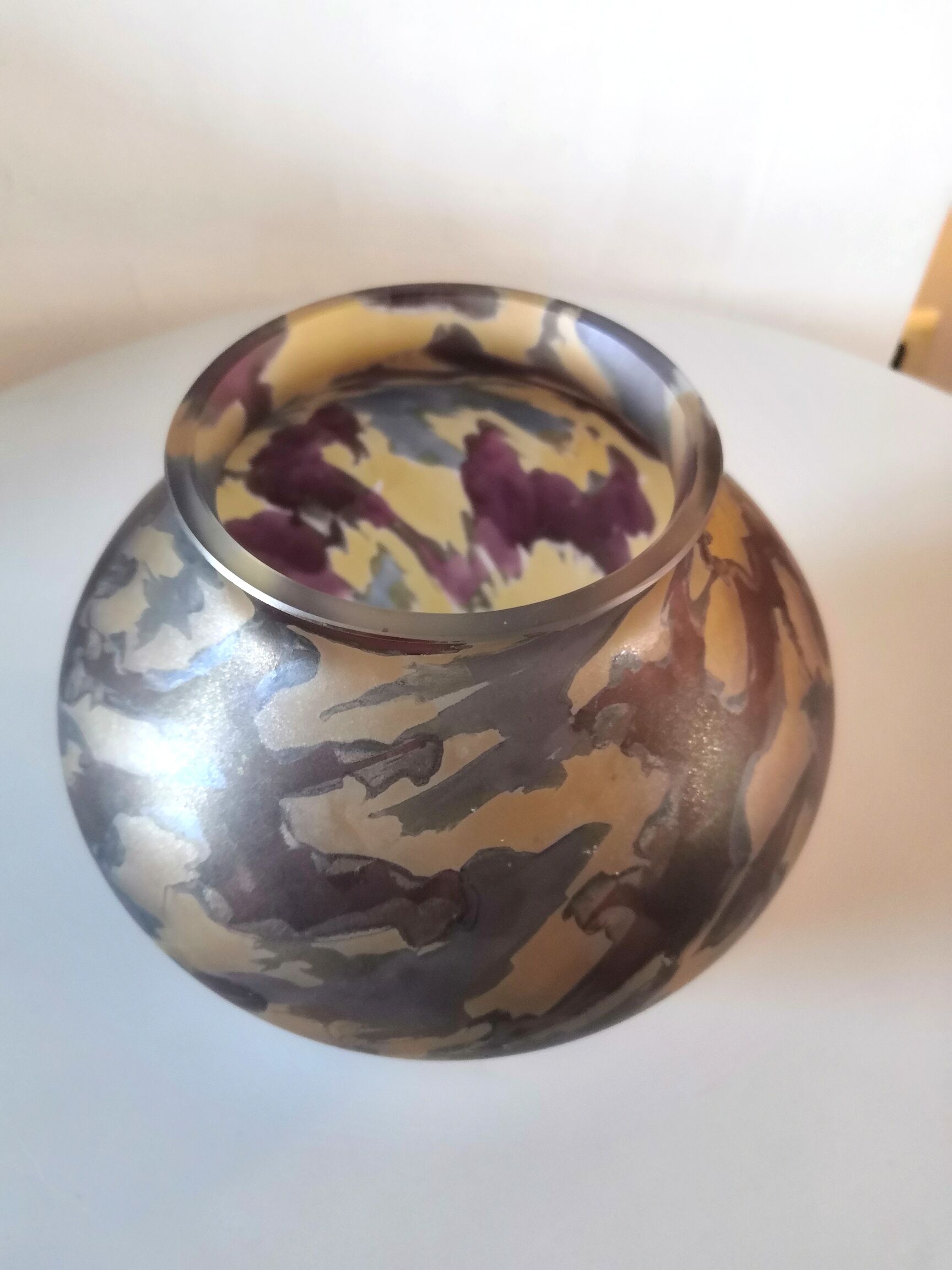 Glass vase design Bohemia Glass 60s - 70s