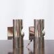 Pair of "Tube" wall lights in chrome, Space Age, 1970s