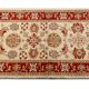 Traditional Runner Rug Handknotted Carpet Cream Area Red Afghan Rug Home De