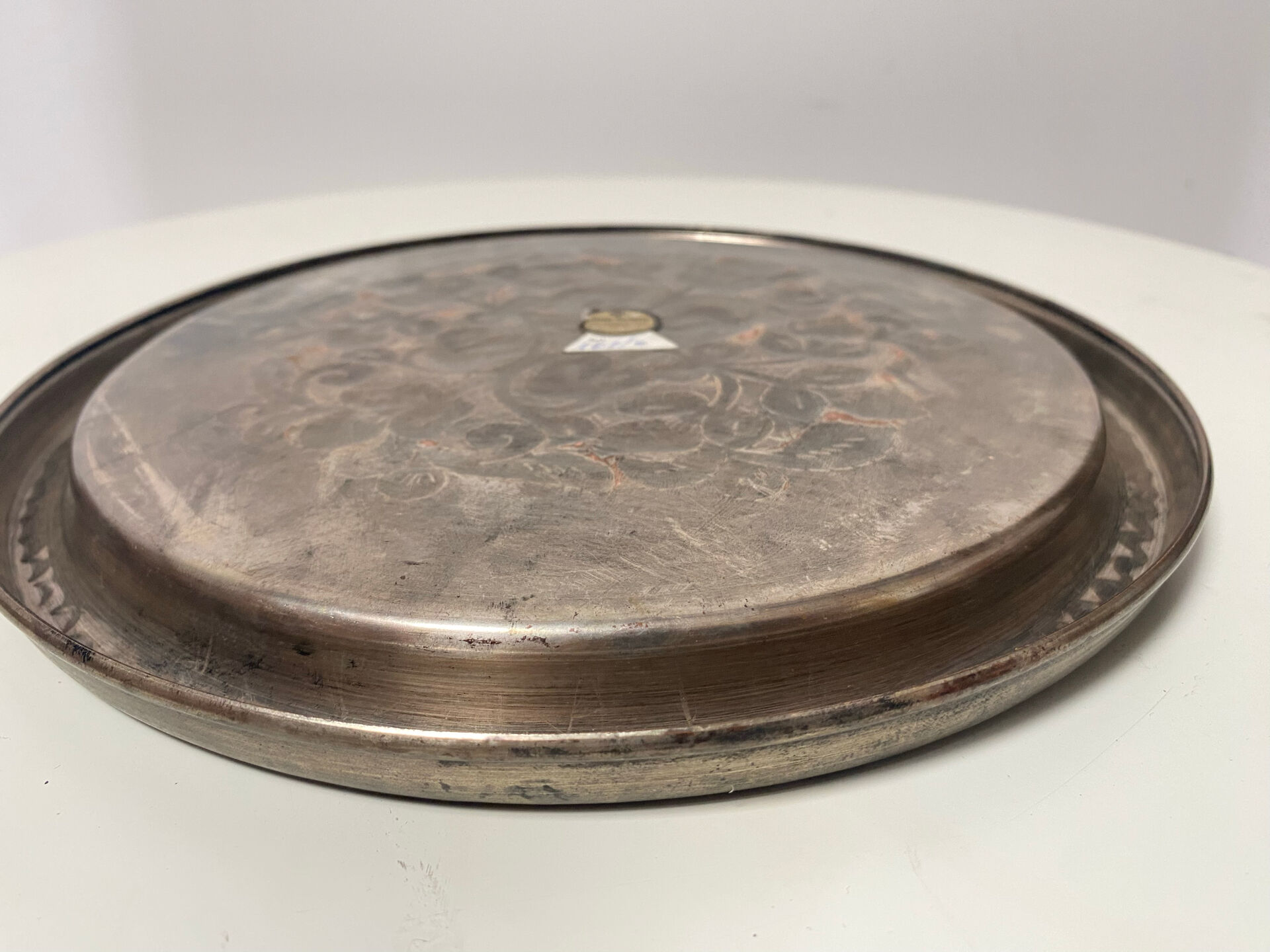 Vintage Zlatar Sarajevo copper silver-plated tray – Yugoslavia – 25 c