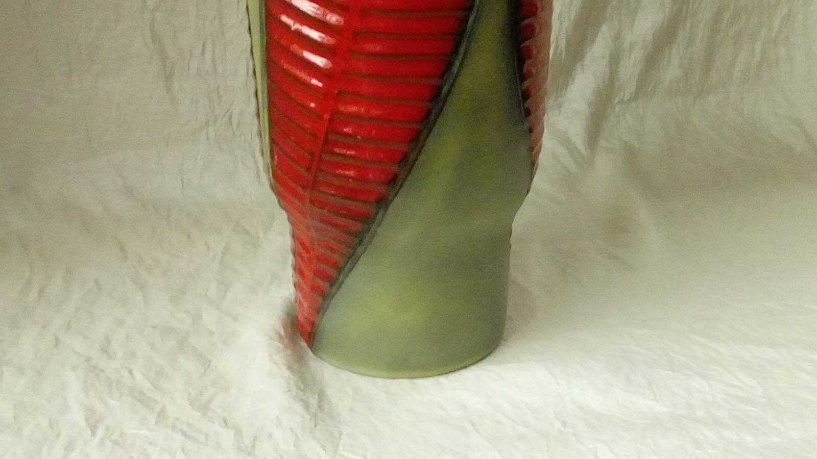 Fernand elchinger ceramic vase, fern model, 1950s