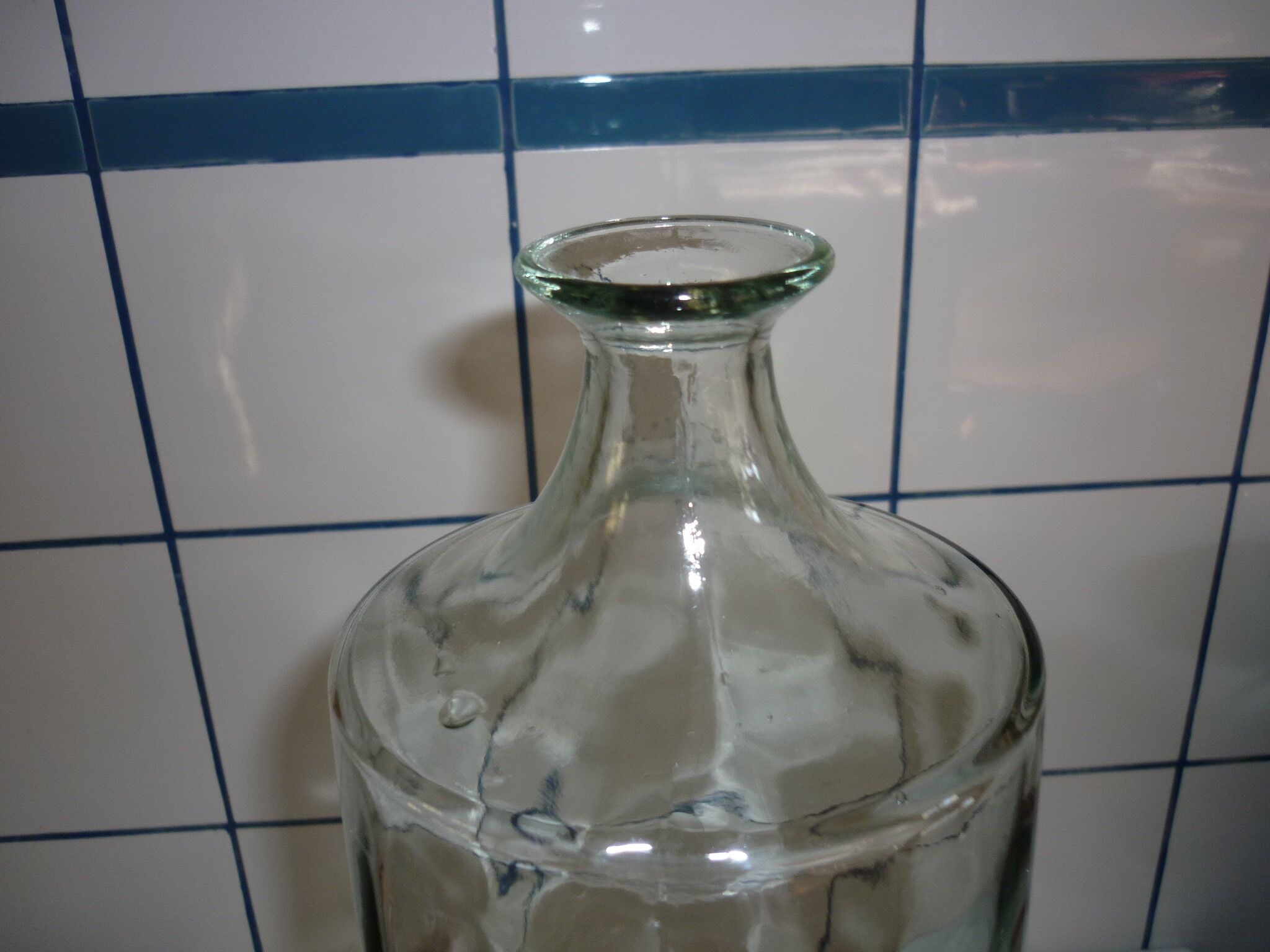 Vase glass shells 46 cm