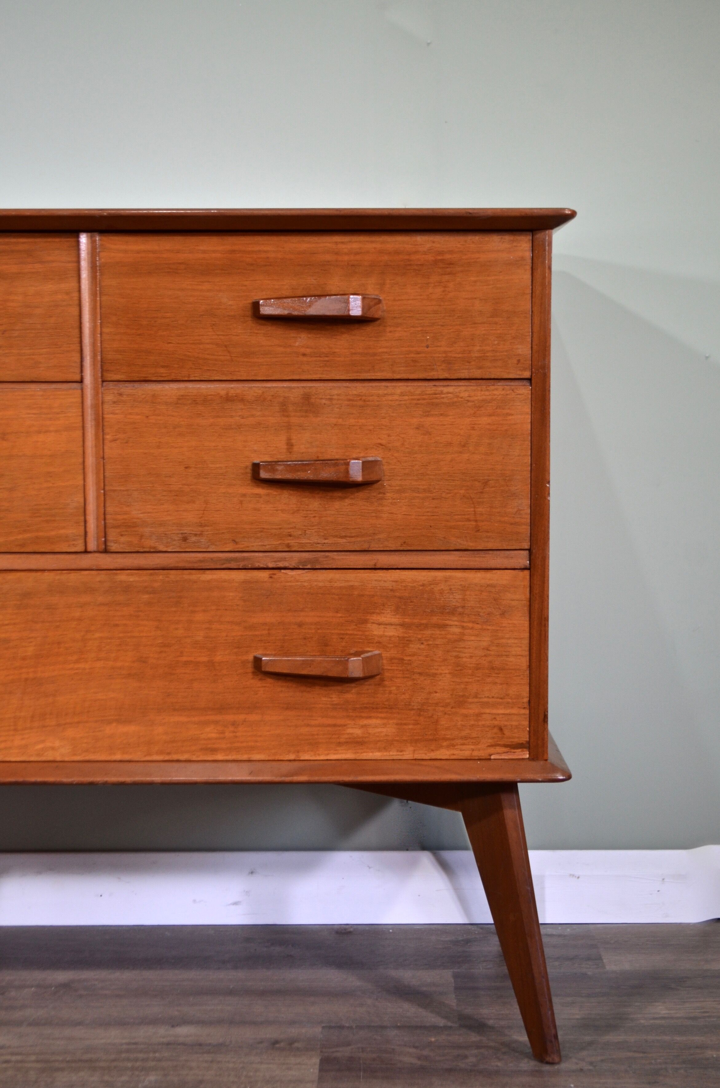Midcentury Maple&Co sideboard in walnut, modern
