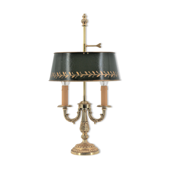 Golden bronze water bottle lampshade in sheet metal