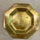 Octagonal brass plate