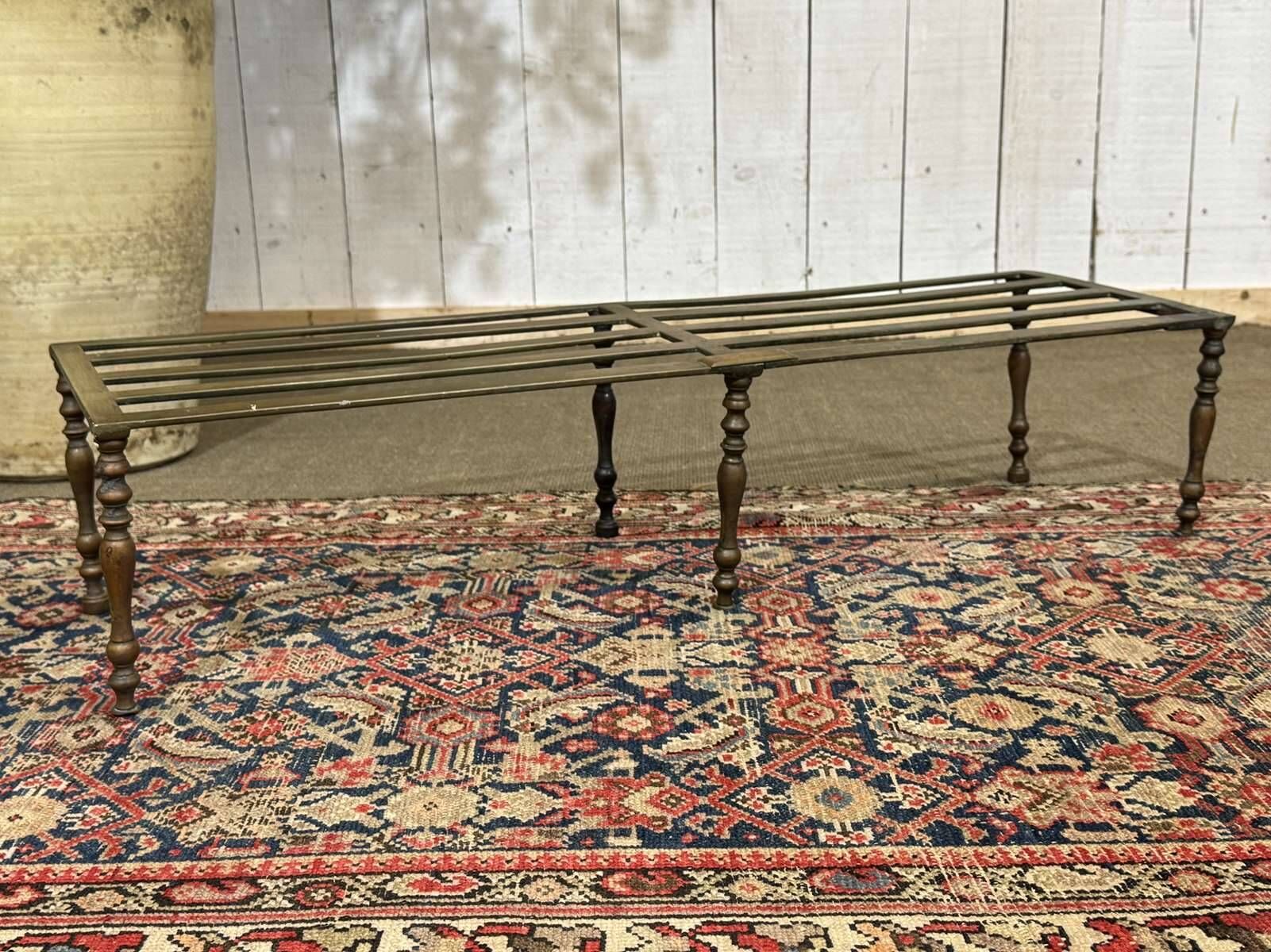 English brass footrest for fireplace from the late 19th century.
