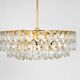 Lustre Bakalowits in brass and crystal glass, Austria, 1960s