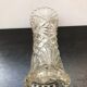 Old vase glass moulded decor vintage stars
