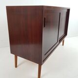 Danish vintage furniture with rosewood sliding doors Hundevad