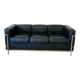 LC2, Le Corbusier for Cassina, Threeseater, Chrome and Leather