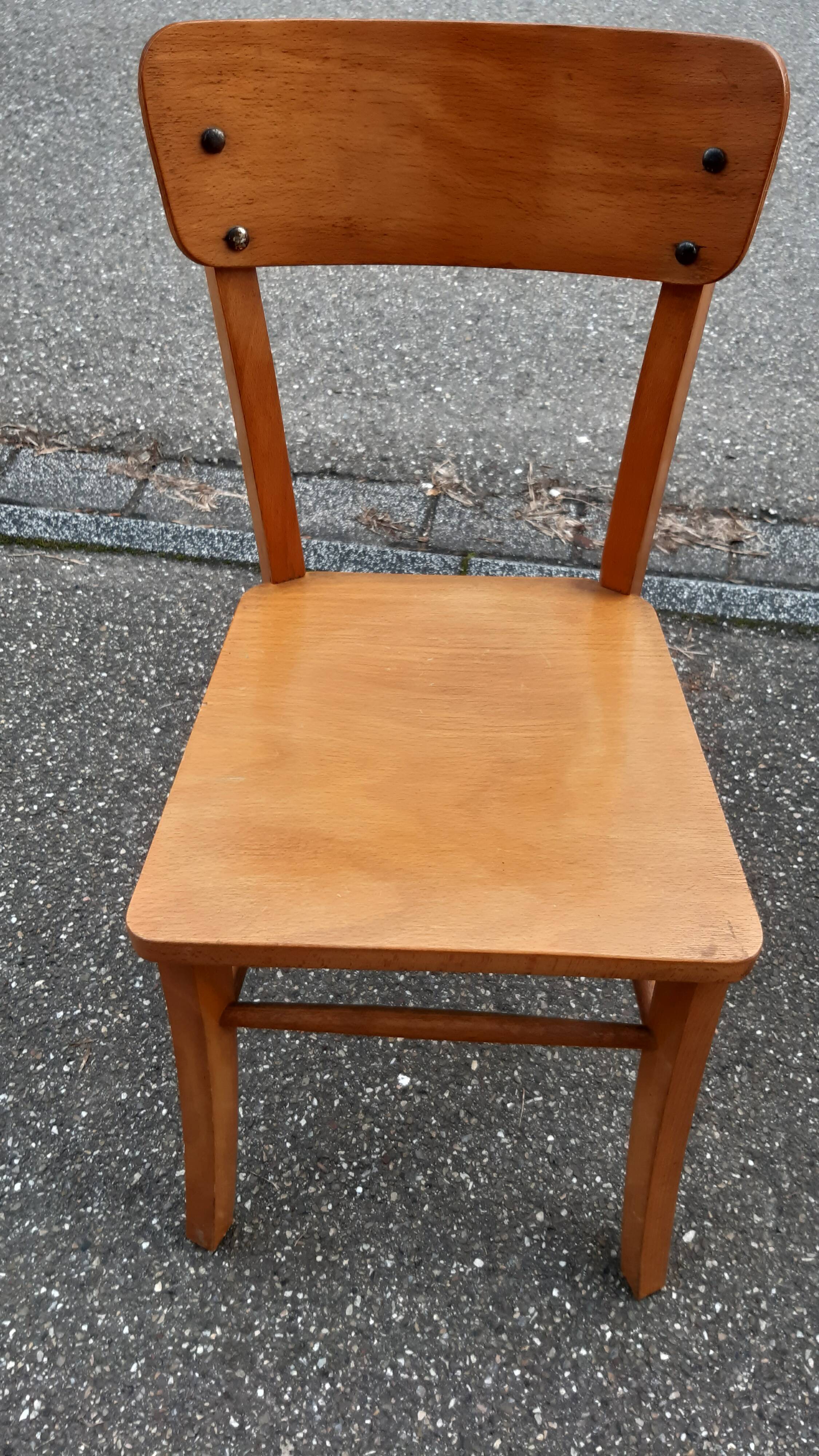 Vintage bistro table and chair