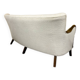 Canapé danois du milieu du siècle par Alfred Christensen, années 1940 - récemment retapissé