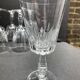 6 glasses on foot with water or wine