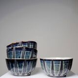 4 Bols céramique émaillée artisanale style japonais