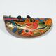 Mexican folk art mask in colored terracotta, 1970s