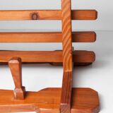 60's coat rack in solid beech