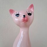 Vintage ceramic cat statue
