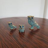 Enamelled owls