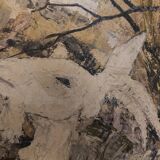 Oil painting on canvas, Claure Jallois, landscape cevenol ( 1959 )