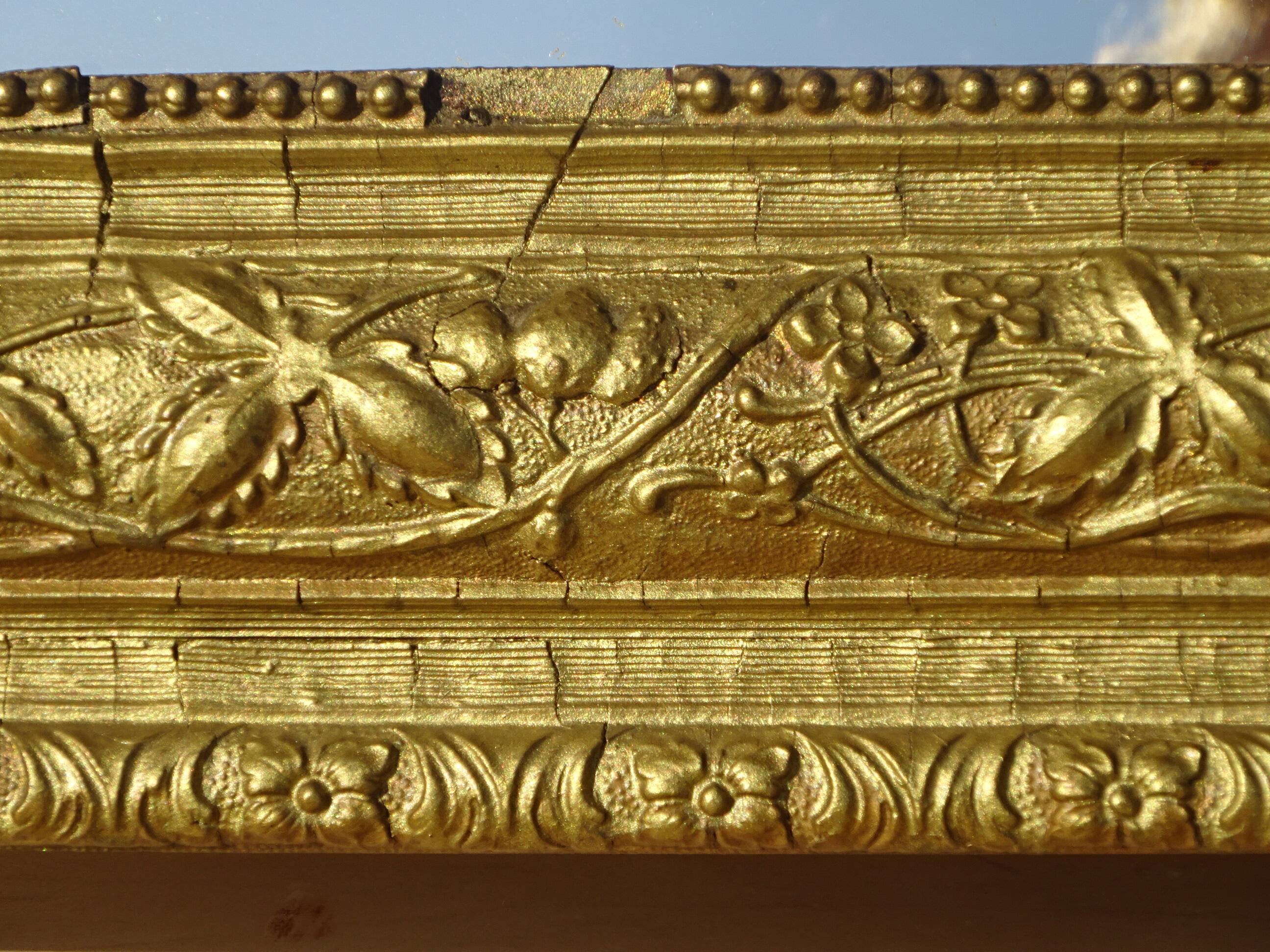 Antique gilded mirror 65x83cm