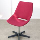 Pink Shell Swivel Chair by Niko Kralj for Stol Kamnik, 1970s