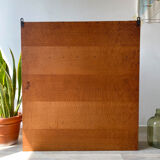 Vintage oak wall display case