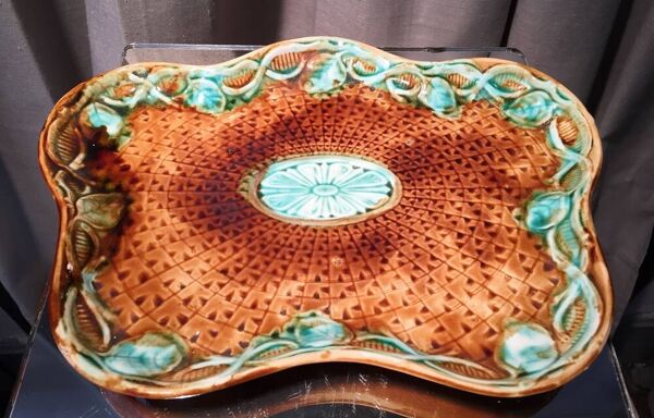 Necessaire de fumeur en barbotine onnaing annees 1930 1940