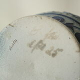 Lamp foot Sandstone blue Alsace/Germany XXth