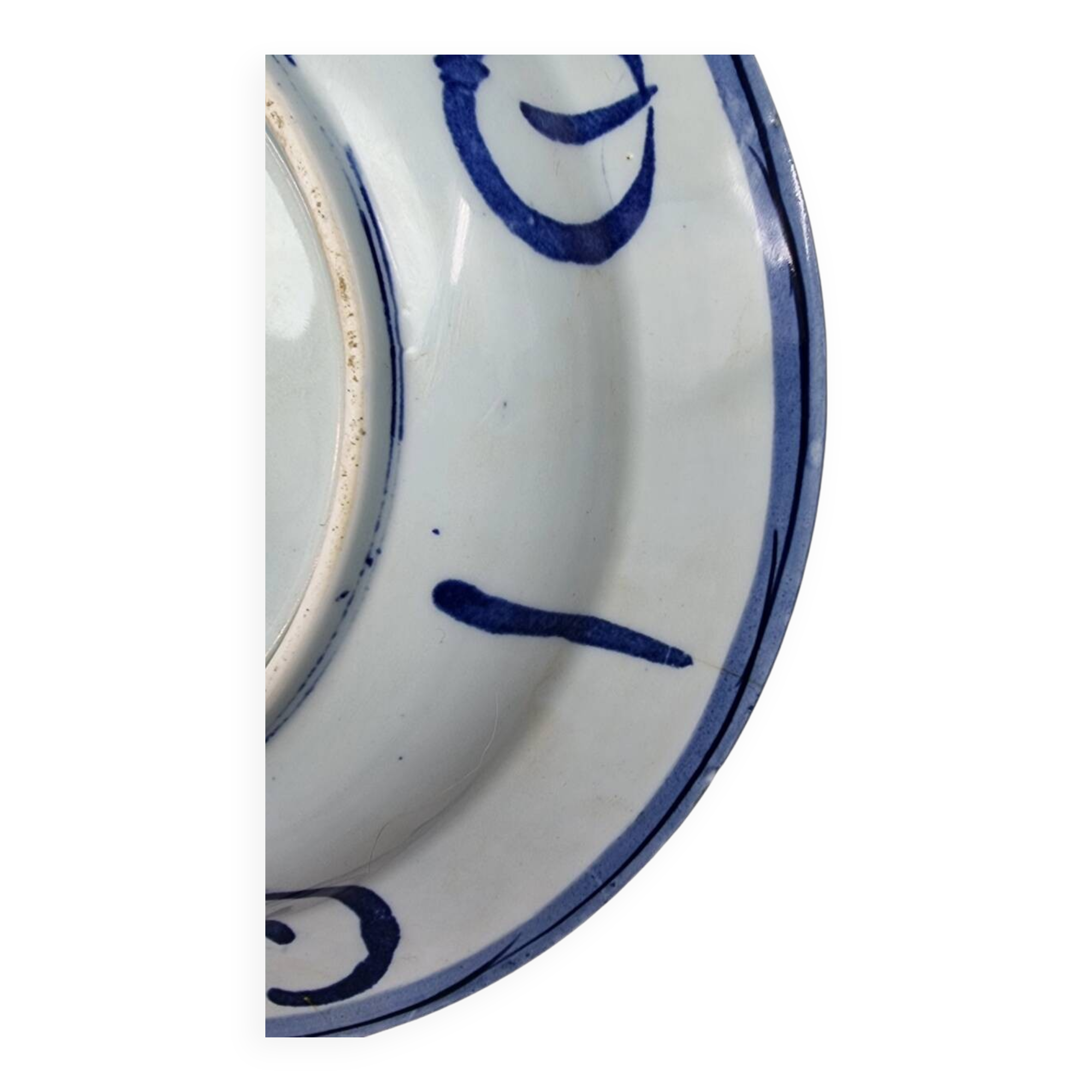 Large Japanese Porcelain Dish, 1950s
